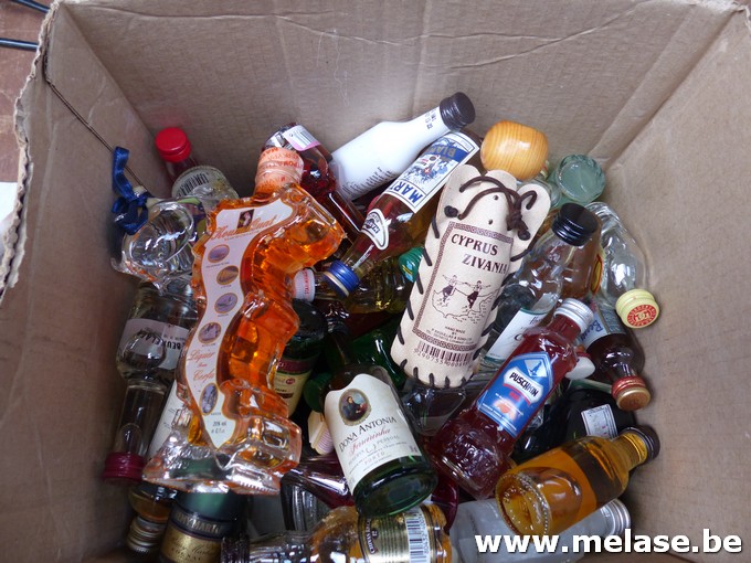 Kleine flesjes sterke drank