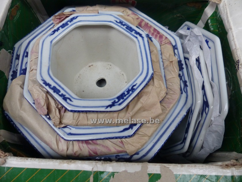 6-delige set "chinese bloempotten"