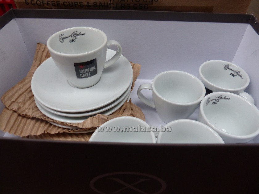 Espresso tas + ondertas "porselein"