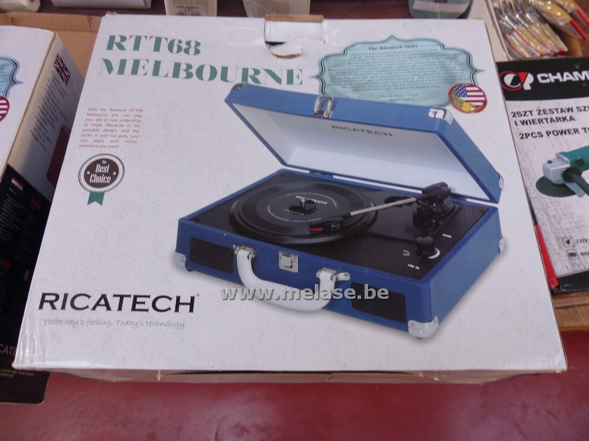 Platenspeler in koffer "RTT68 Melbourne - blauw"