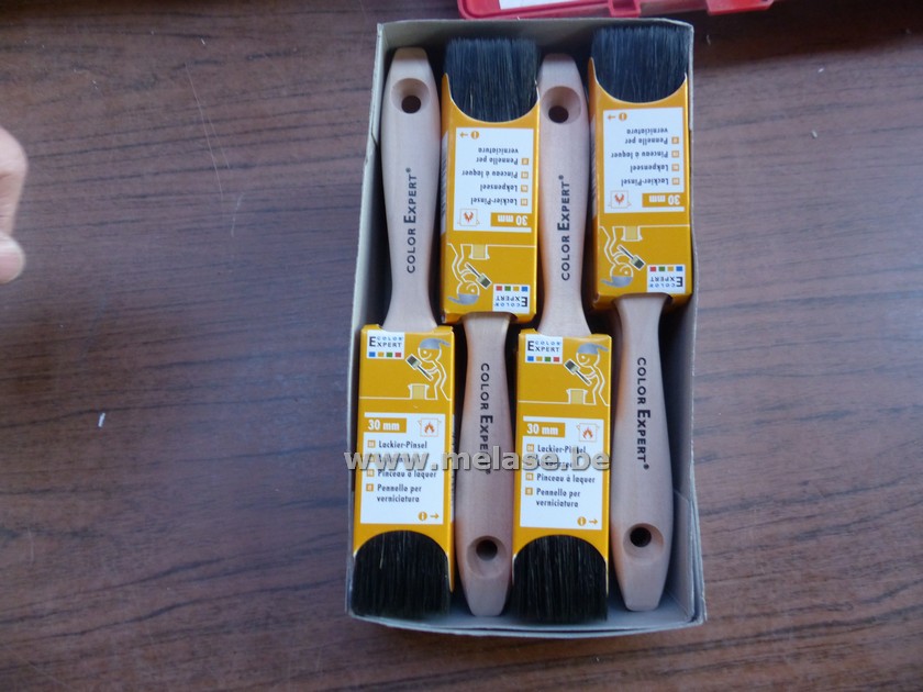 Platte verfborstel "30mm"