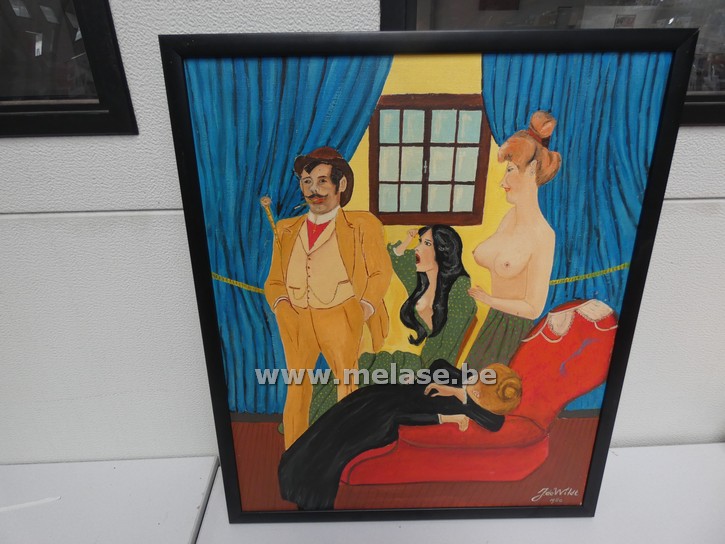 Schilderij "dames van plezier"