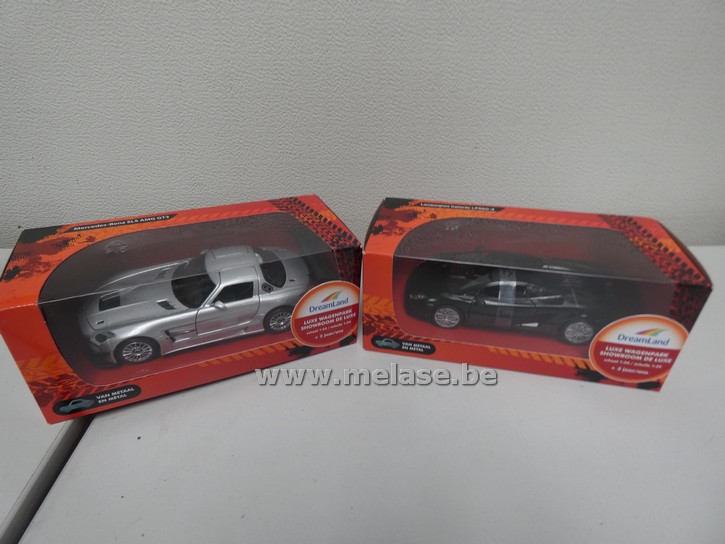 Miniatuurauto's "Lamborghini Gallardo - Mercedes SLS AMG"