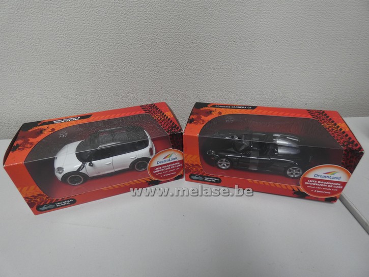Miniatuurauto's "Mini Cooper S - Porsche Carrera"