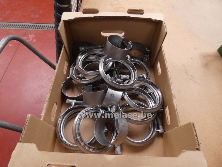 Autouitlaat klemset "Inox"