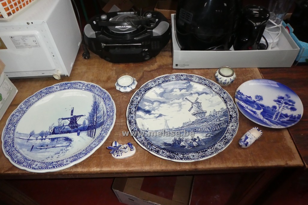 Decoratievaria "Delfst blauw"