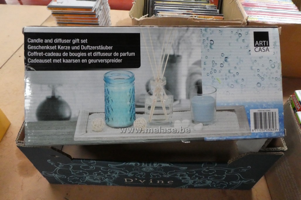 Geschenksets "met kaarsen en geurverspreider"