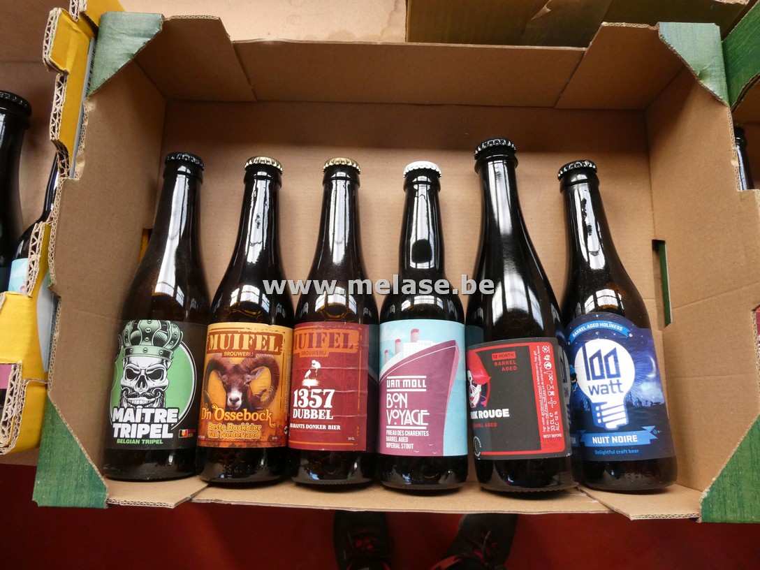Doos diverse bieren