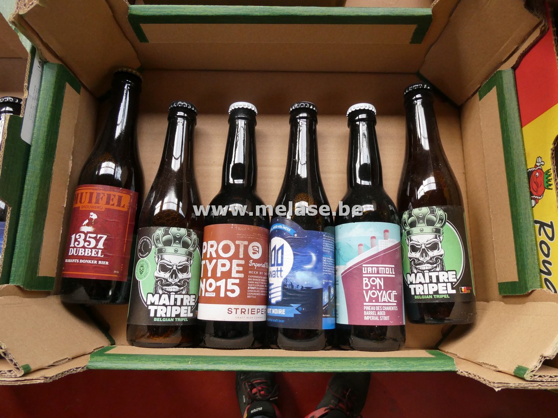 Doos diverse bieren