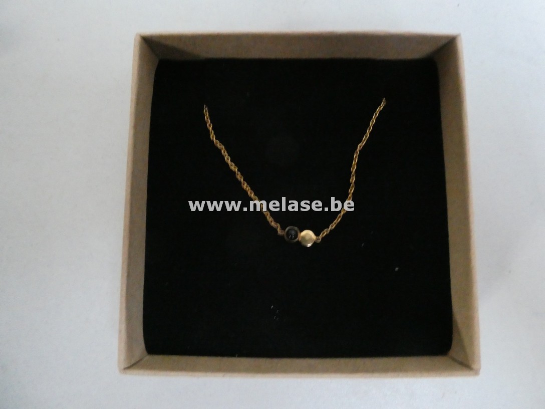 Halsketting "2 bolletjes"