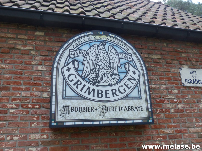 Reklamebord met verlichting "Grimbergen"