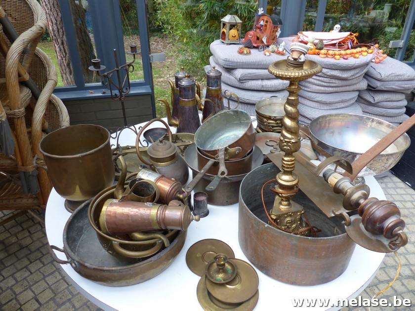 Lot decoratievaria "koper"