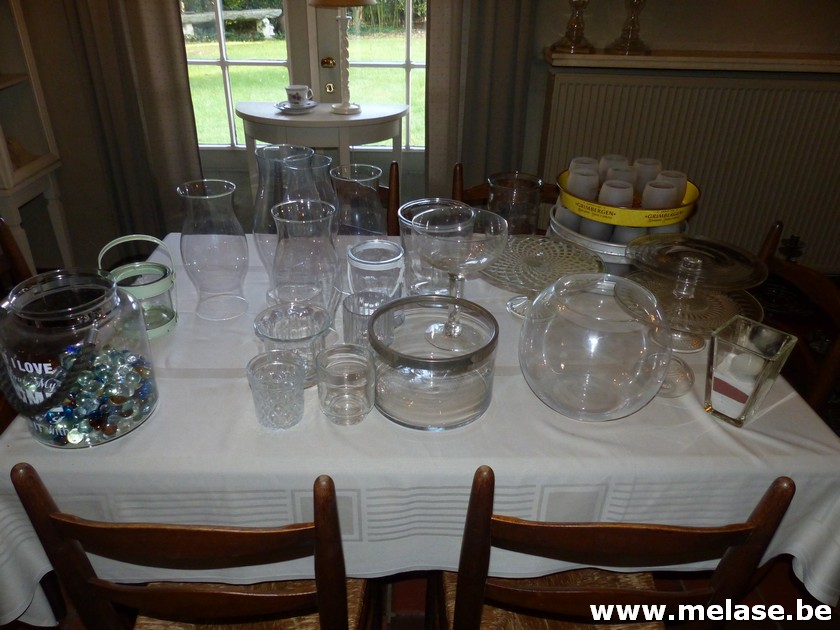 Lot decoratievaria "glaswerk"