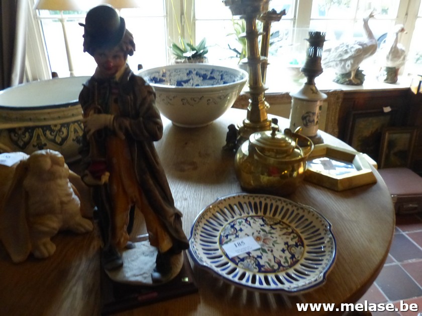 Beeld "clown" + schotel