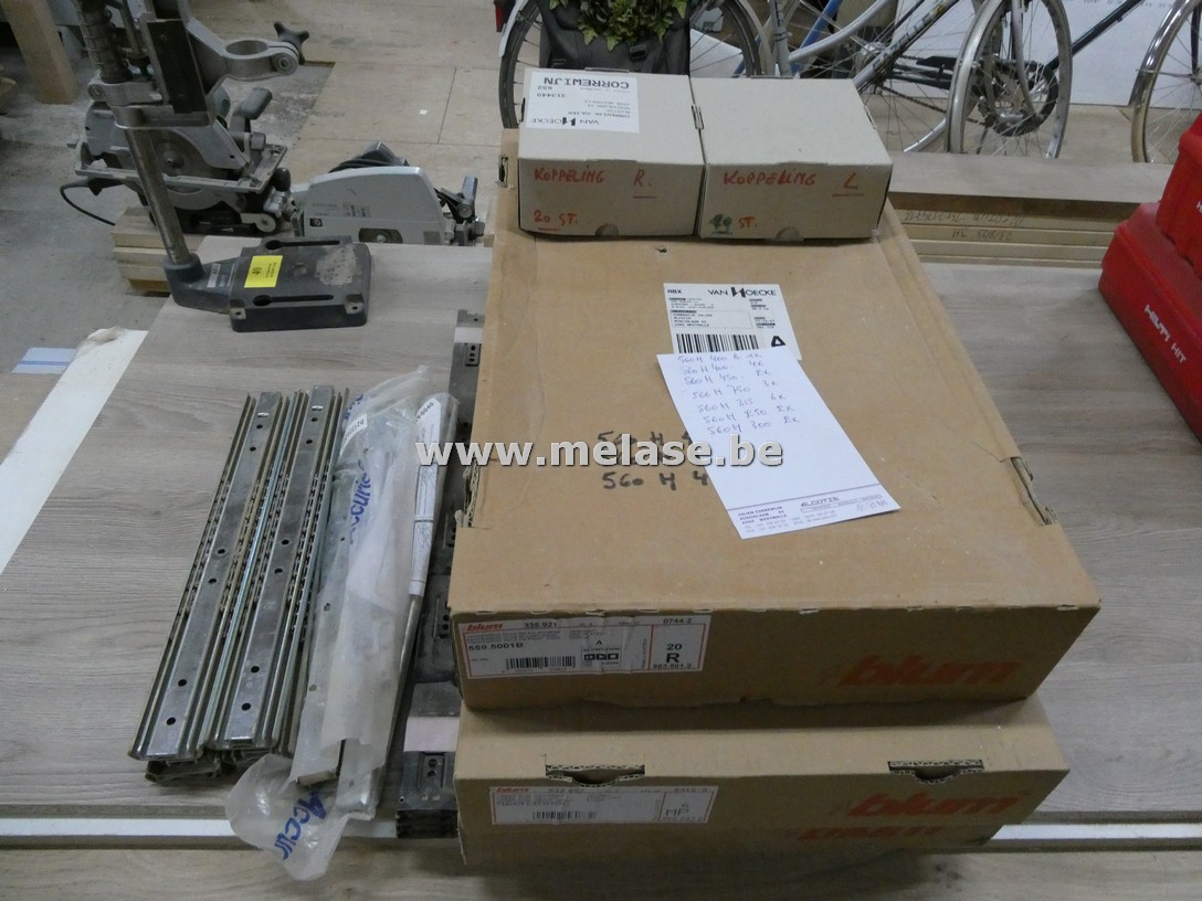 Partij schuifgeleiders