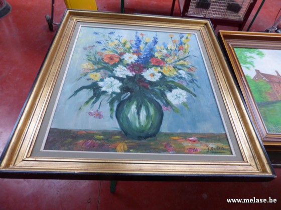 Schilderij "vaas met bloemen"