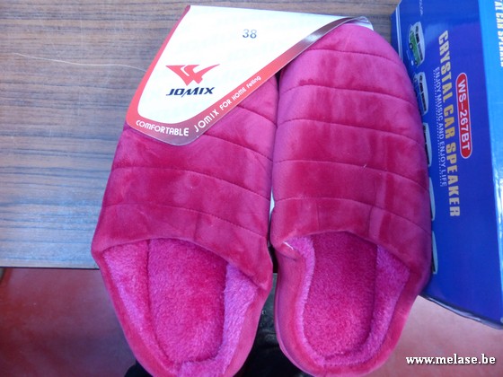 Damespantoffels "roze"