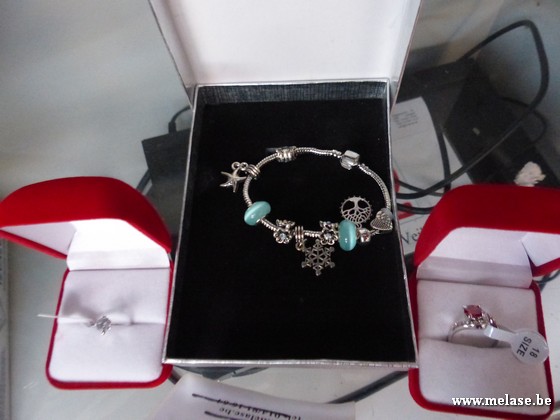 Armband "groen" + 2 ringen "