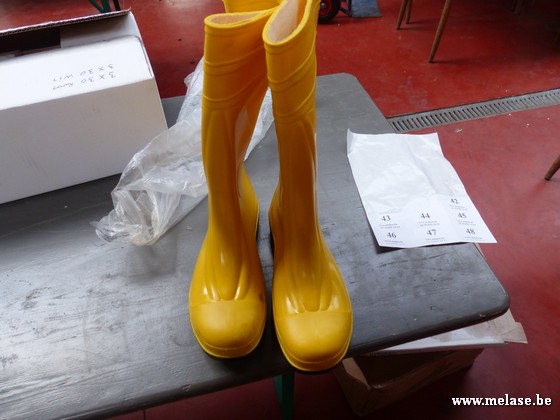 Rubber laarzen "geel"