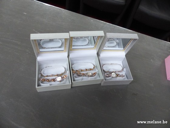 Set "horloge + armband - wit"