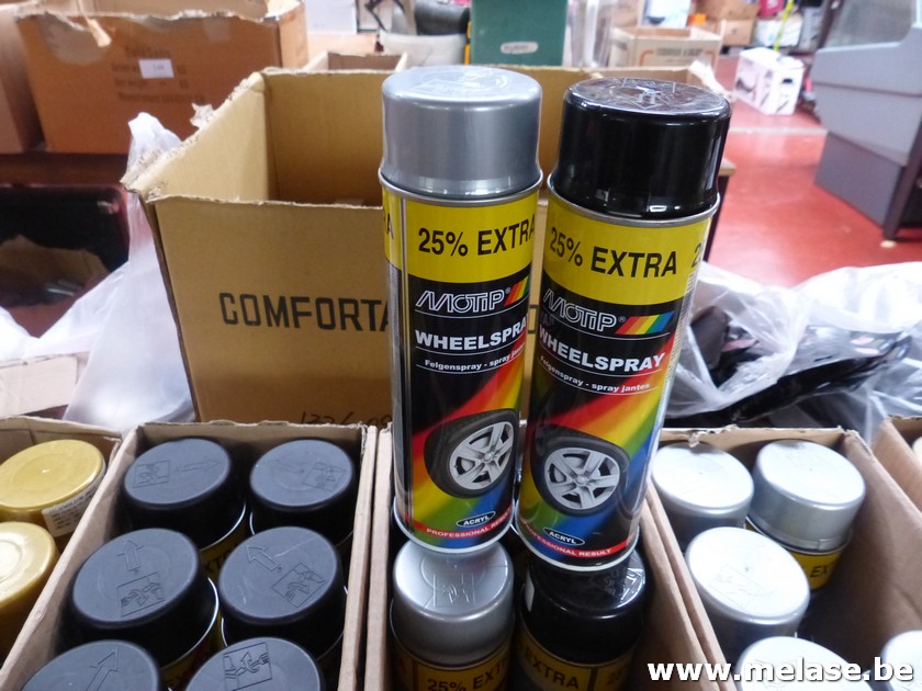 Wheelspray "zwart en grijs"