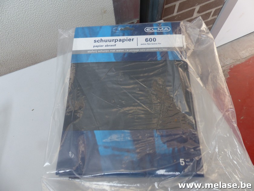 Schuurpapier "korrel 600 - extra fijn"