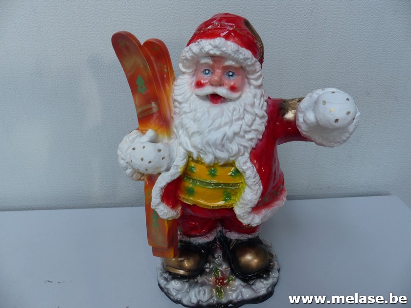 Beeld "kerstman met ski's"