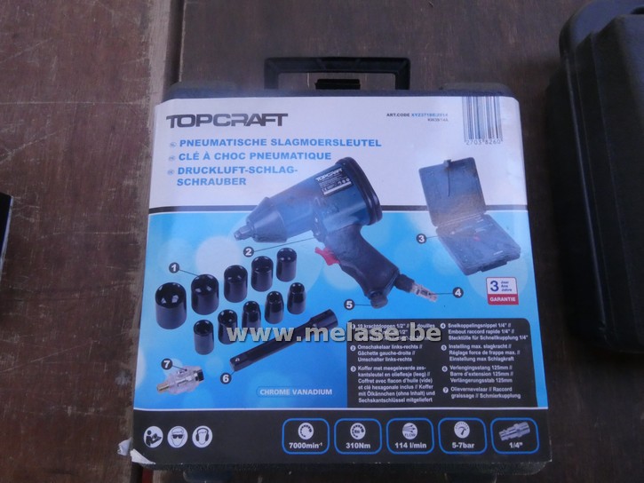 Pneumatische slagmoersleutel "TopCraft"