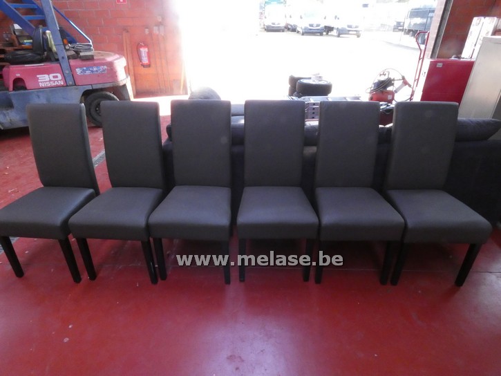 Eetkamerstoelen "leder"
