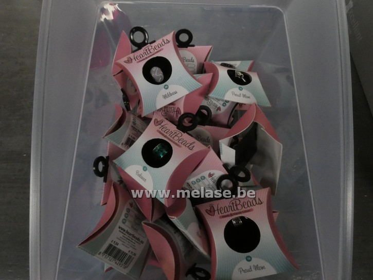 Bedels voor armband "Heartbeads"