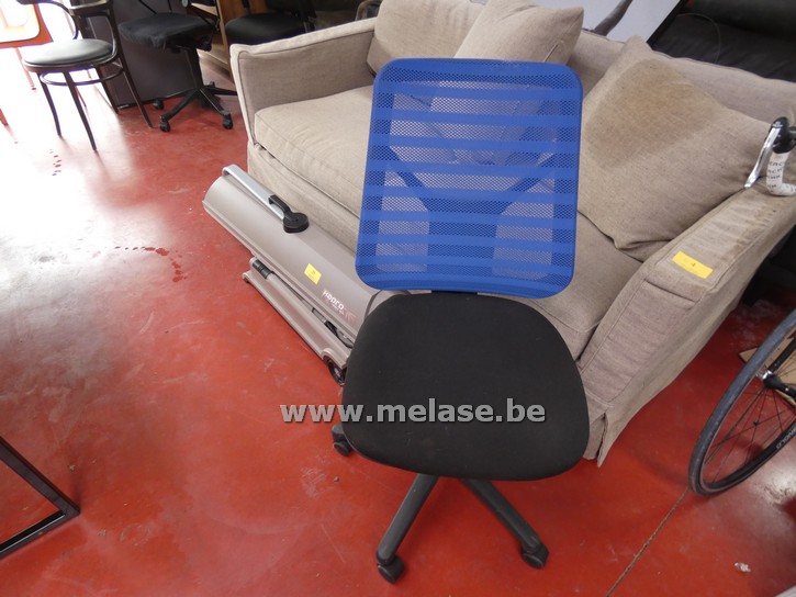 Bureelstoel "zwart/blauw"