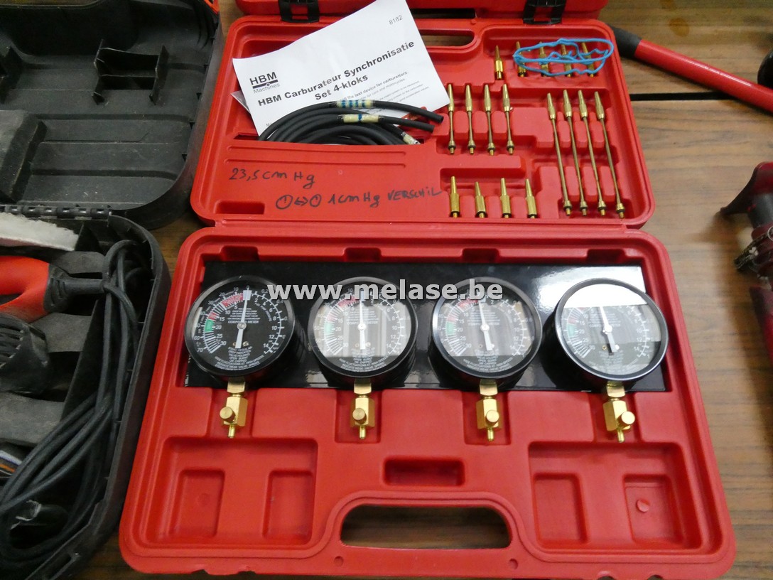 4-Kloks carburateur synchronisatie set "HBM"