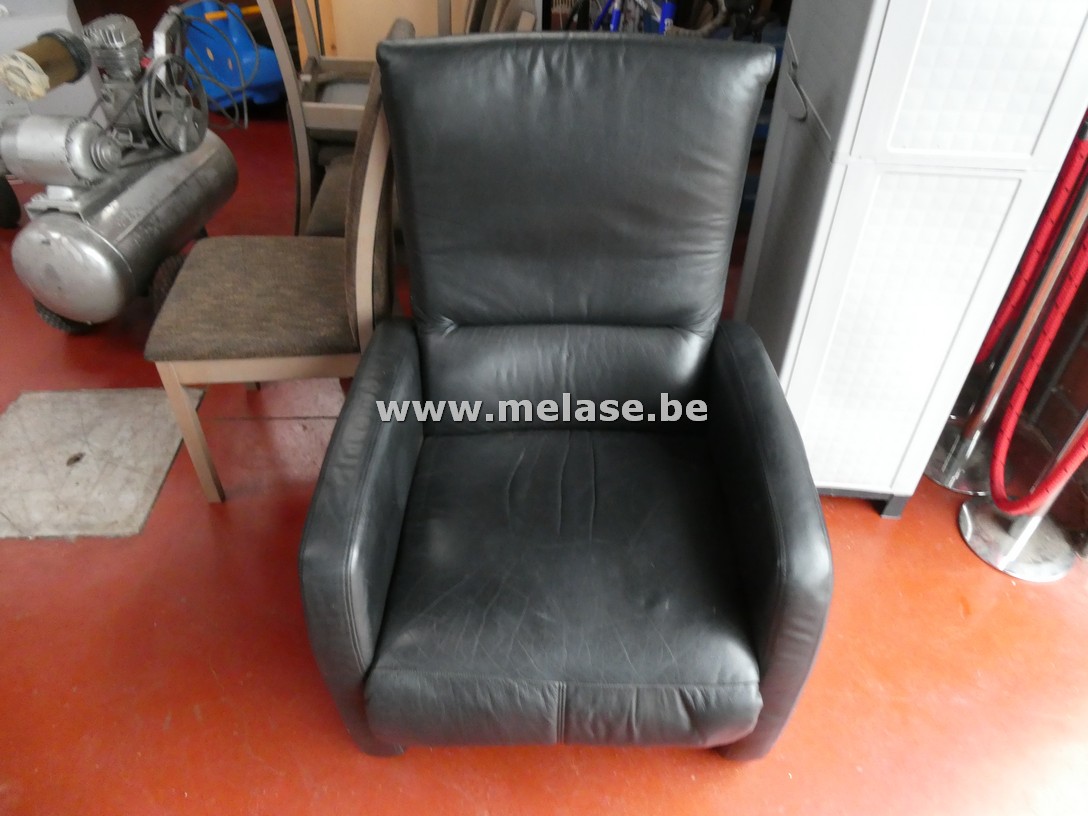Relaxzetel "Zwart leder"