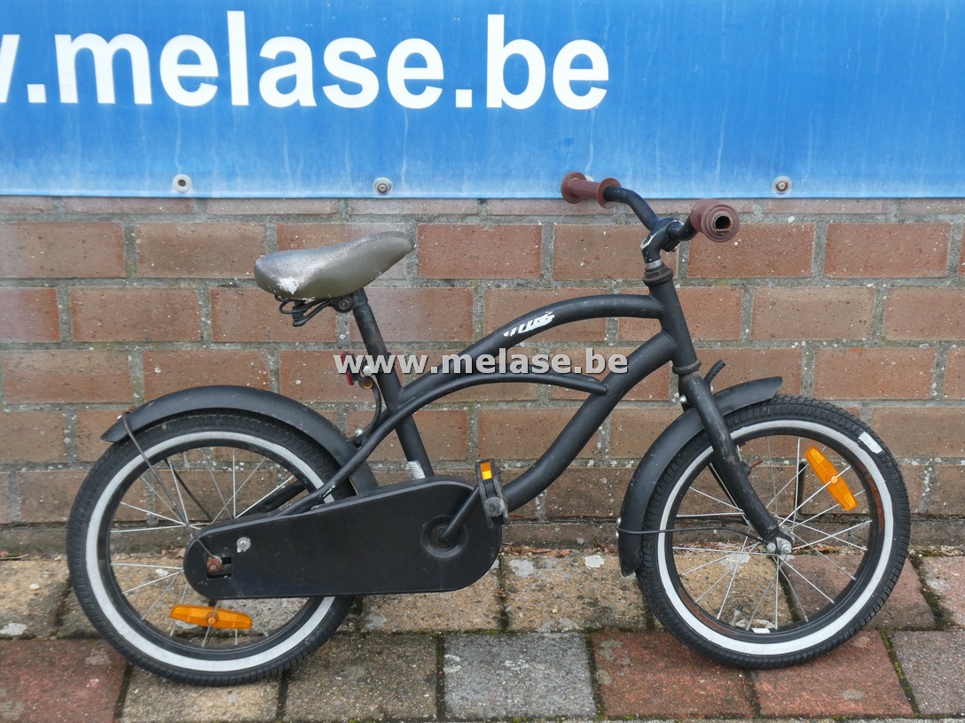 Black Cruiser kinderfiets "zwart"