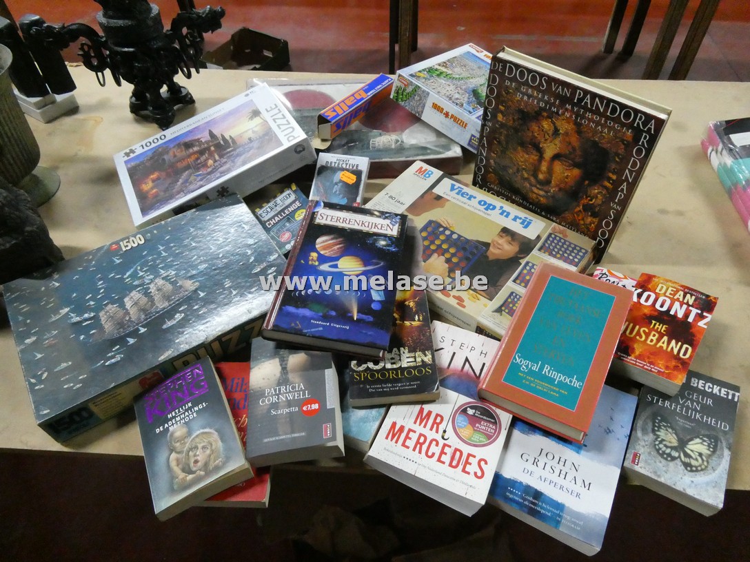 Gezelschapspelen + puzzels + boeken