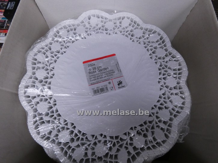 Taartonderleggers "rond - wit - 28cm"