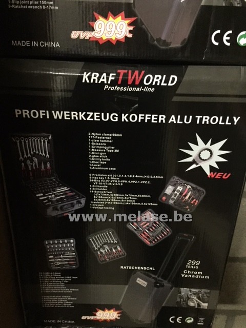 Gevulde gereedschapstrolley "KraftWorld"