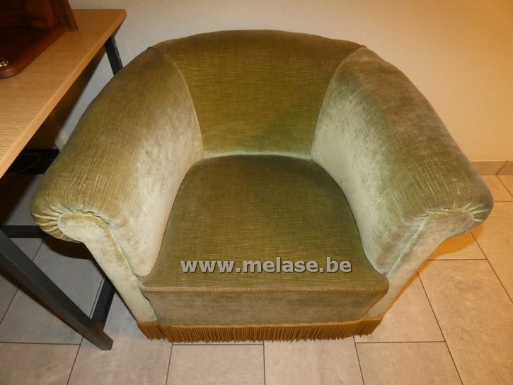 Fauteuil "Groene stof"