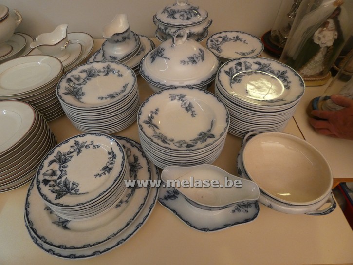 Porseleinen servies "wit/blauwe - Maastricht"