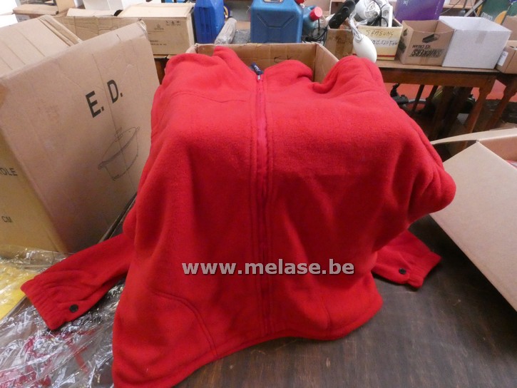 Fleece vesten "rood"