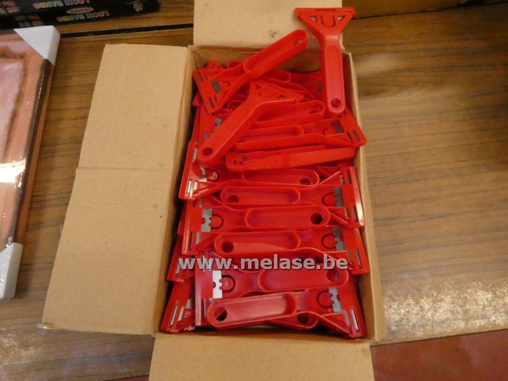 Glaskrabber "PVC - rood"