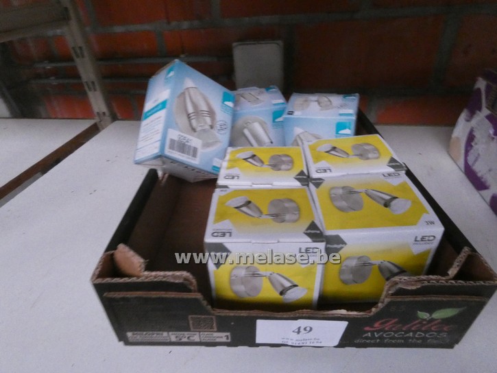 Partij inbouwspots en LED's