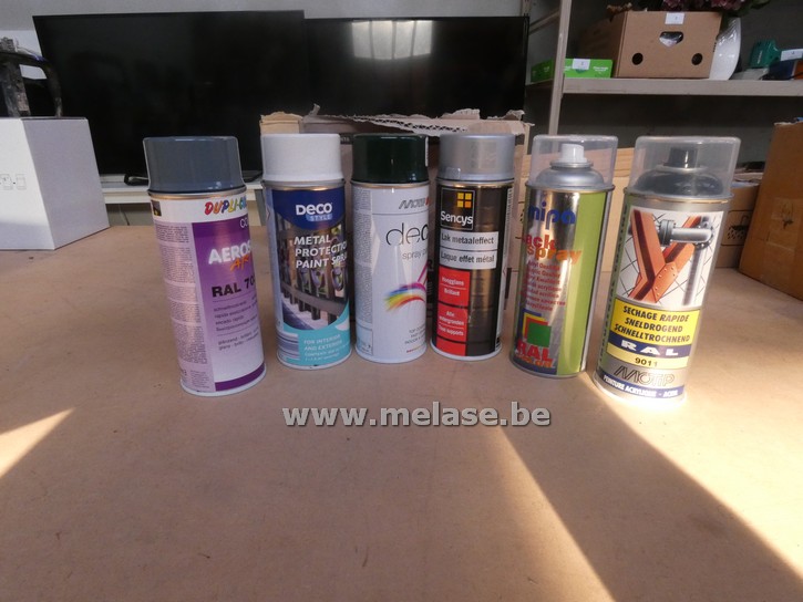 Diverse spuitbussen