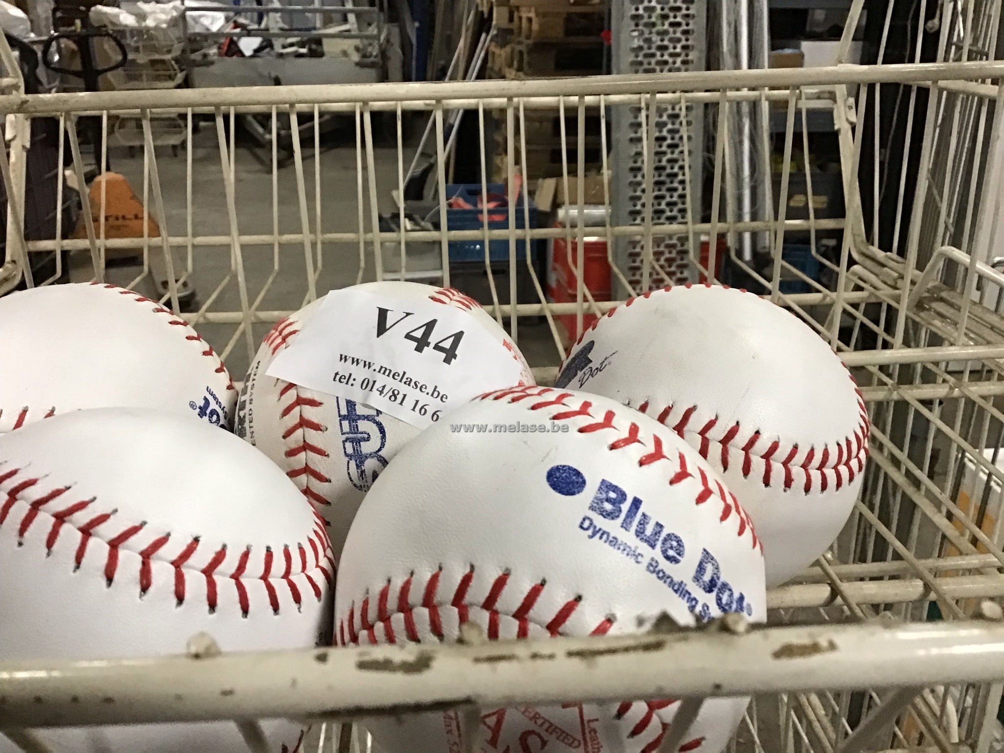 Lederen softballen