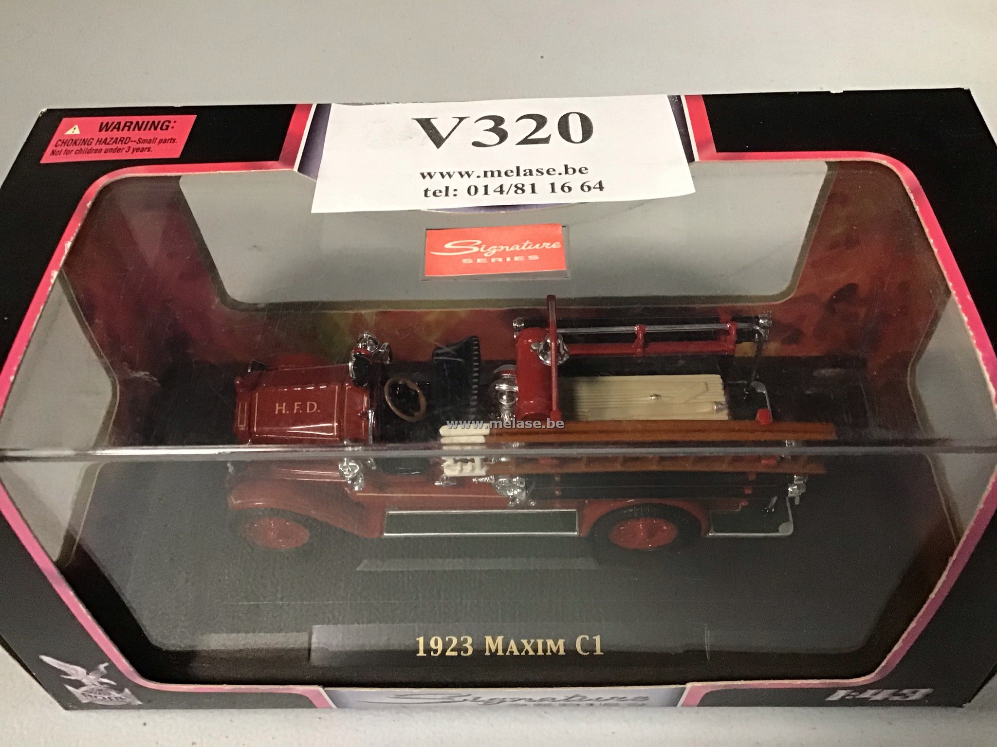 Miniatuur auto "oude brandweerwagen"