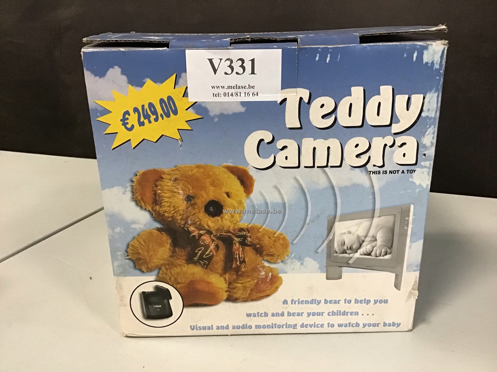 Teddybeer "met camera"