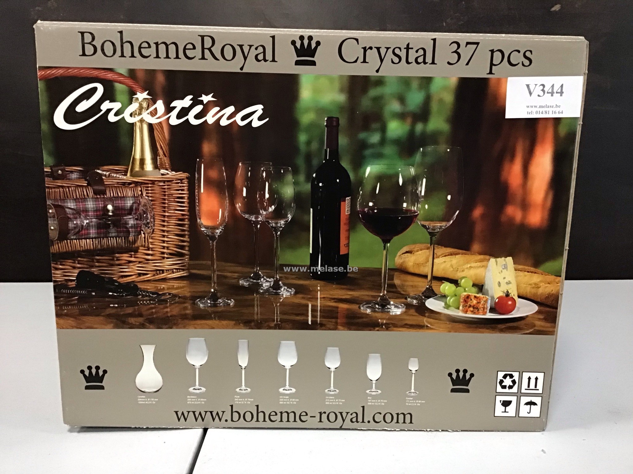 Kristallen glasservies "Bohème Royal"