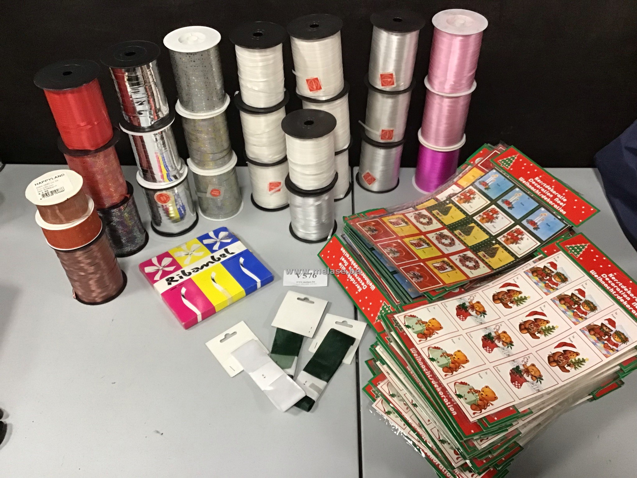 Lot geschenklint en geschenkkaartjes