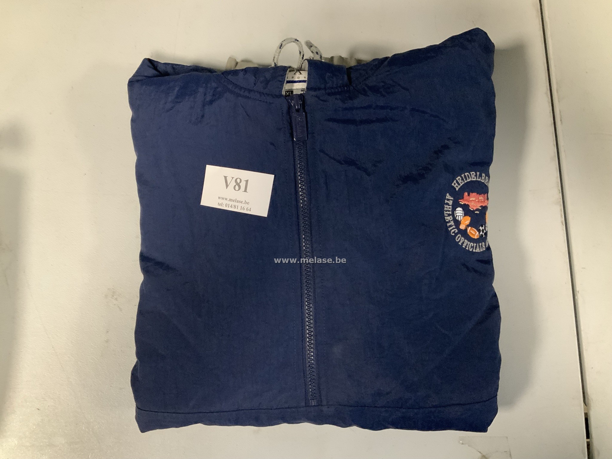 Blauw/grijze jas 