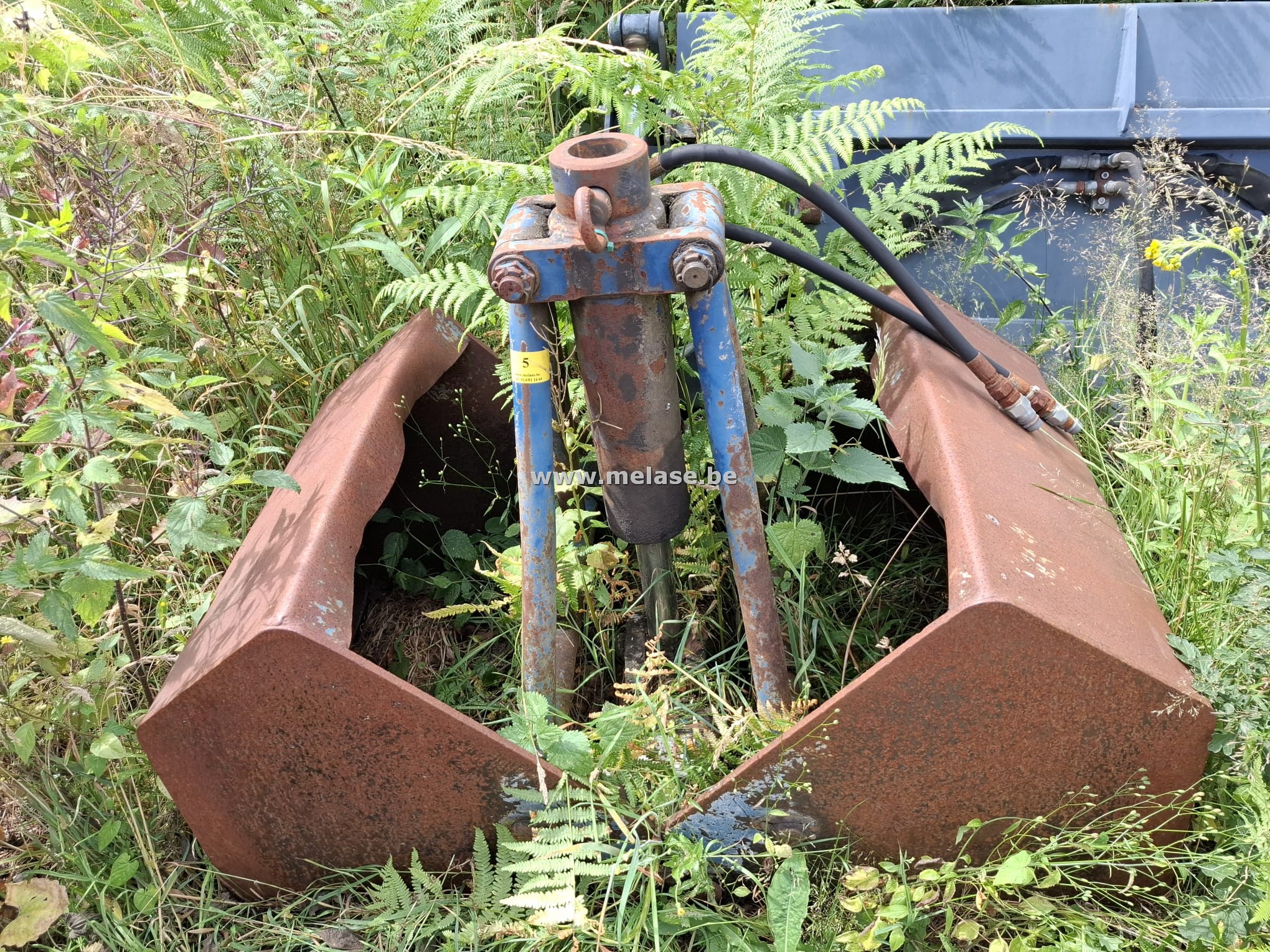 Grijper met hydro aansluiting met rotator